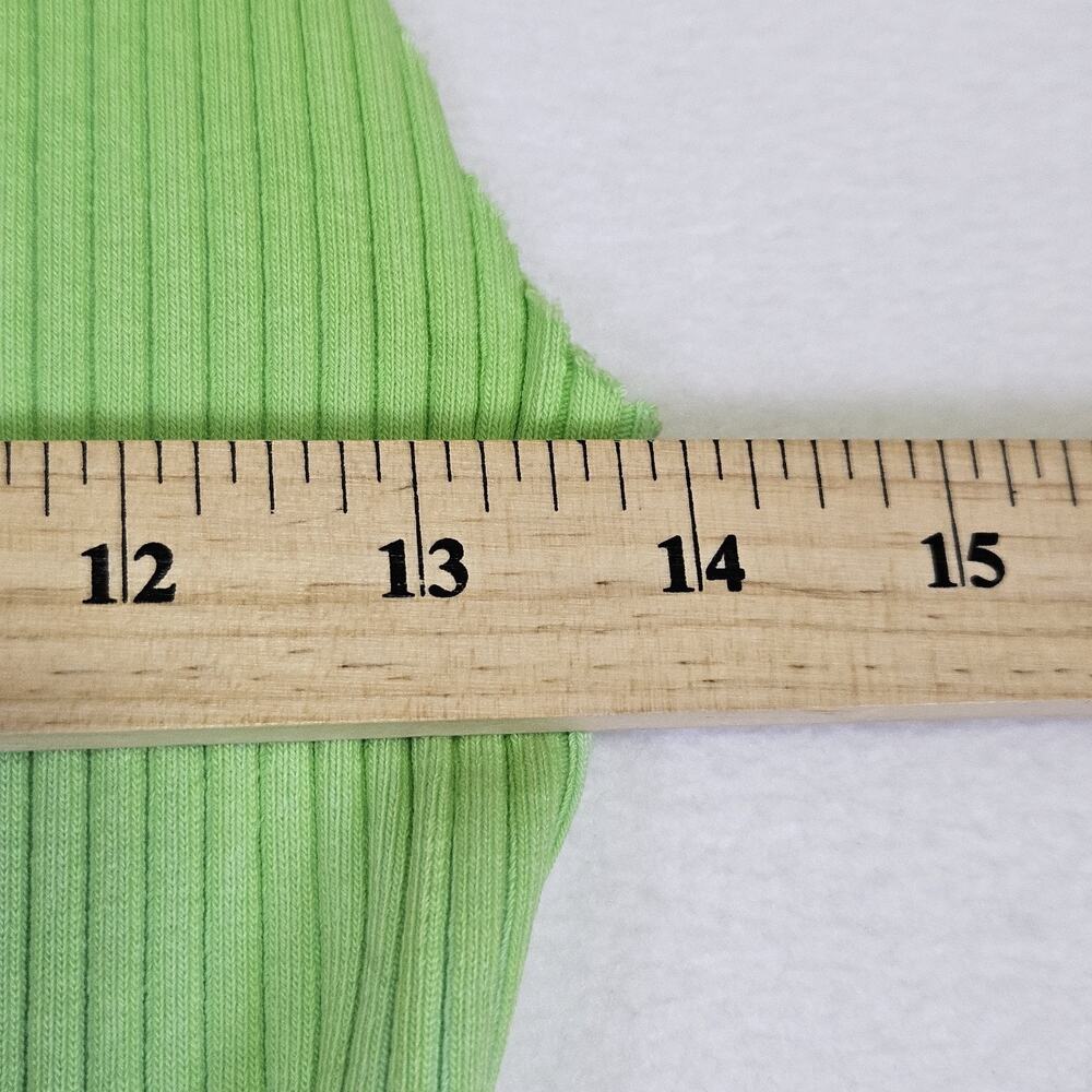Cotton Citizen Ibiza Midi Dress S Lime Mix Ribbed Coastal Beachy Made in USA NEW - Picture 12 of 15